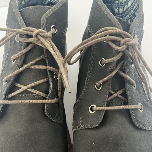 Penguin Munsingwear Gray Monty Chukka Leather Boots Size 9.5 - Picture 4 of 12